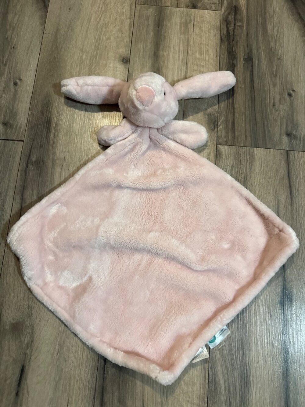 Oeko-Tex Pink Plush Bunny Baby Lovey Blanket Soft & Cozy 100% Polyester By S.L.